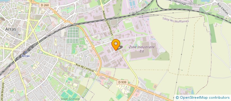 localisation de l'entreprise GRPT INSERTION PERSON HANDICAP PHYSIQ 62 à ARRAS