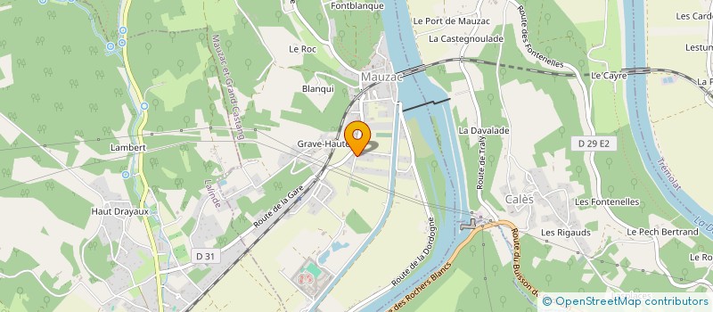 localisation de l'entreprise GRPT INTERET AGRO-SYLVO CYNEGETIQUE  MAUZAC-ET-GRAND-CASTANG