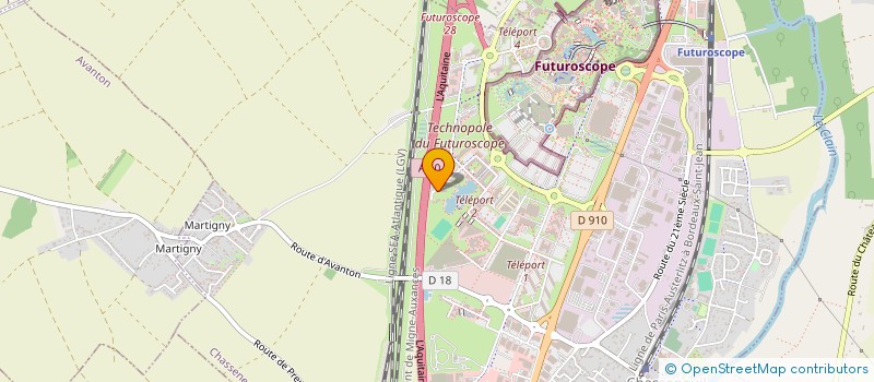 localisation de l'entreprise GRPT INTERPROFESSIONNEL DU CHATELLERAUDAIS  CHASSENEUIL-DU-POITOU