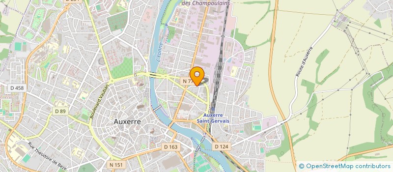 localisation de l'entreprise GRPT NATIONAL REFRACTAIRES MAQUISARDS à AUXERRE