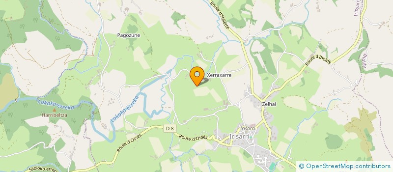 localisation de l'entreprise GRPT PASTORAL DE XATALY  SAINT MARTIN D'ARROSSA