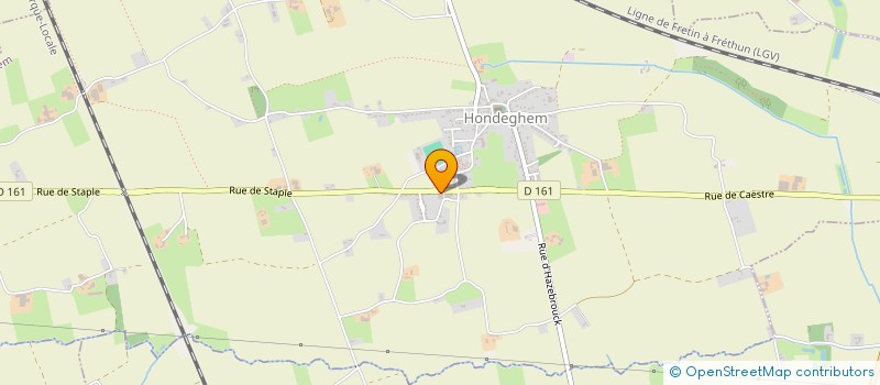 localisation de l'entreprise GRPT PRODUCTEUR PORCS MONT DE FLANDRE à HONDEGHEM