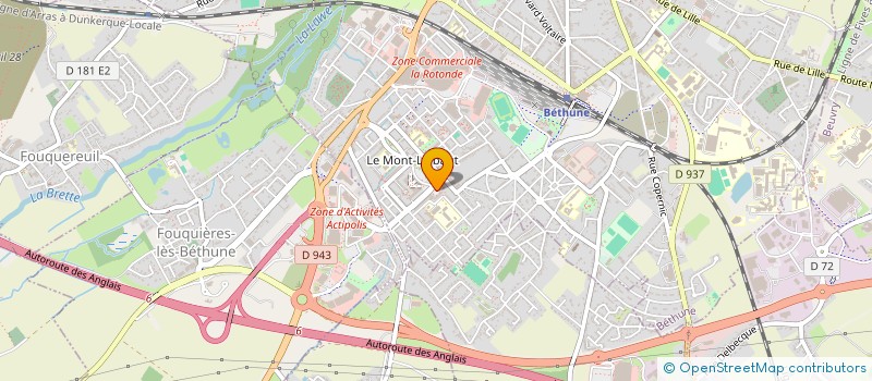 localisation de l'entreprise GRPT REG DEVELOPP AGRICOLE BETHUNE AIRE à BETHUNE