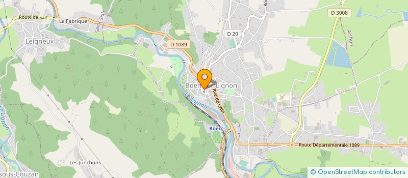 localisation de l'entreprise GRPTE PARENTS AUMONERIE BOEN CHAZEL & à BOEN-SUR-LIGNON