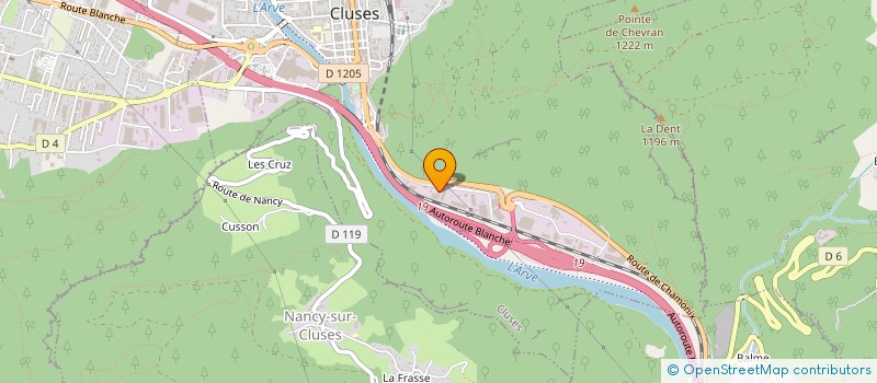 localisation de l'entreprise GRPV à CLUSES