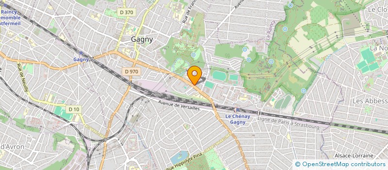 localisation de l'entreprise GRS DIFFUSION à GAGNY
