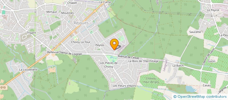 localisation de l'entreprise GRS GRADIGNAN CLUB  CESTAS