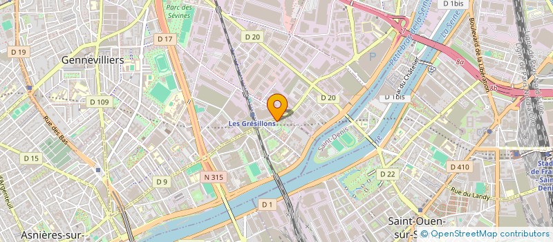 localisation de l'entreprise GRSTR  ASNIERES-SUR-SEINE