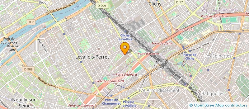 localisation de l'entreprise GRT COM à LEVALLOIS-PERRET