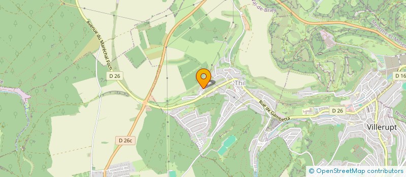 localisation de l'entreprise GRTB  THIL
