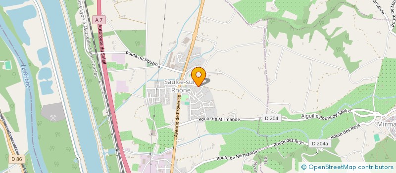 localisation de l'entreprise GRTP à SAULCE-SUR-RHONE