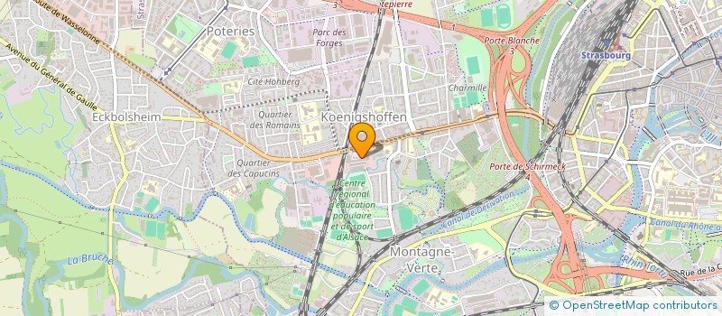 localisation de l'entreprise GRUBER ROUGE BRIQUE  STRASBOURG