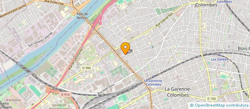localisation de l'entreprise GRUBOR à COLOMBES