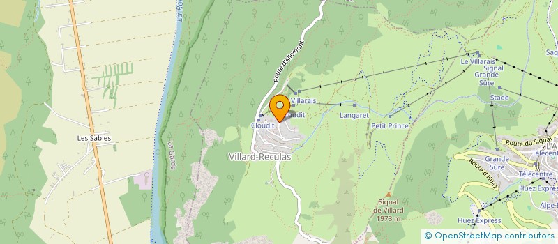 localisation de l'entreprise GRUCA ET MANNE  VILLARD-RECULAS