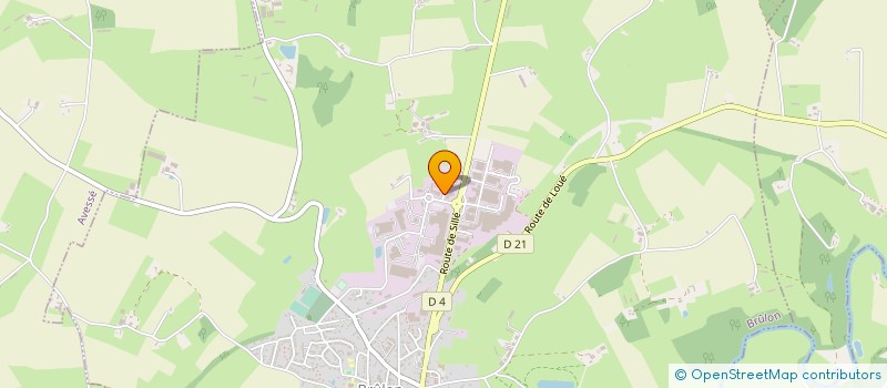 localisation de l'entreprise GRUDET IMMO  BRULON