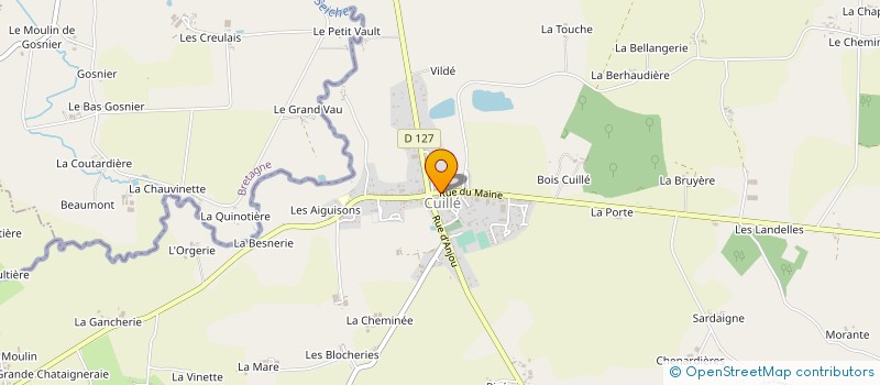 localisation de l'entreprise GRUDET TRAITEUR à CUILLE