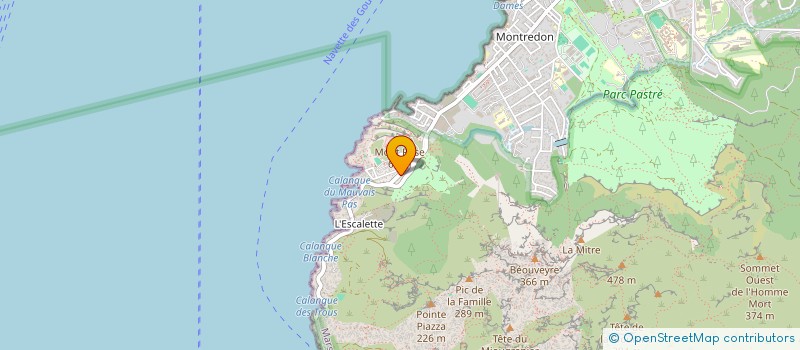 localisation de l'entreprise GRUE DES GOUDES  MARSEILLE 8EME