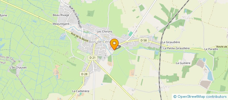 localisation de l'entreprise GRUE SERVICE  BOIS-DE-CENE