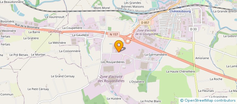 localisation de l'entreprise GRUEL FAYER à CHATEAUBOURG