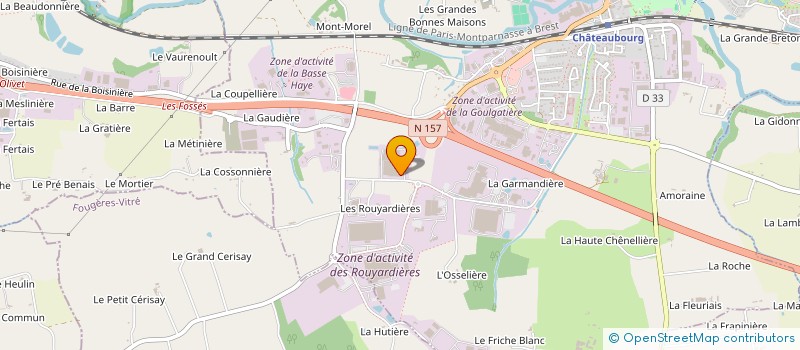 localisation de l'entreprise GRUEL FAYER TRANSPORTS à CHATEAUBOURG