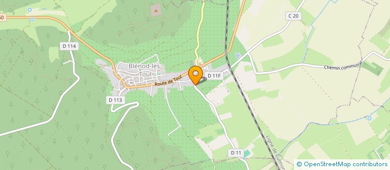 localisation de l'entreprise GRUES BENNES HYDRAULIQUES  BLENOD-LES-TOUL