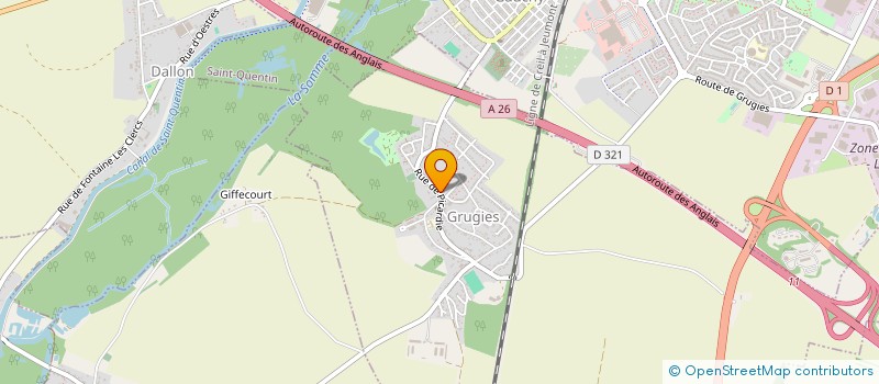 localisation de l'entreprise GRUGIES BASKET-BALL  GRUGIES