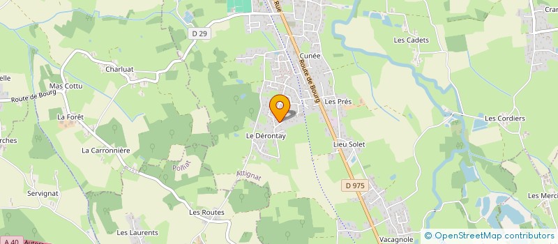 localisation de l'entreprise GRUISSANGE  ATTIGNAT