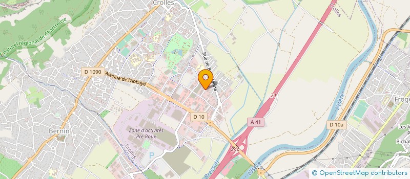 localisation de l'entreprise GRUME ET SCIAGE DU DAUPHINE à CROLLES