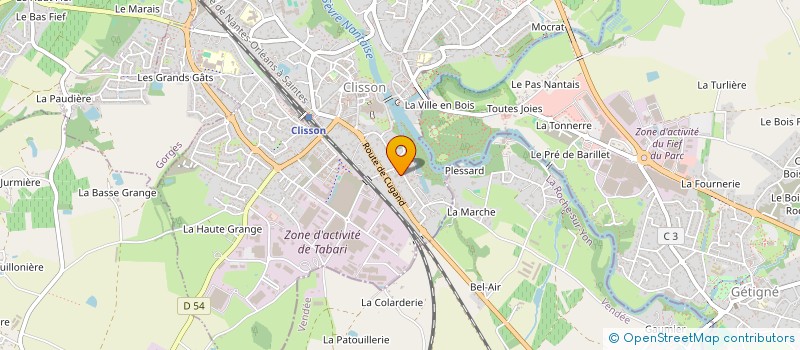 localisation de l'entreprise GRUNMANN à CLISSON