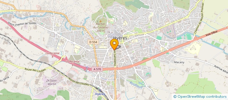 localisation de l'entreprise GRUNO à HYERES