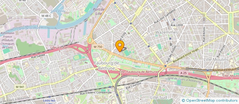 localisation de l'entreprise GRUNWALD à LILLE