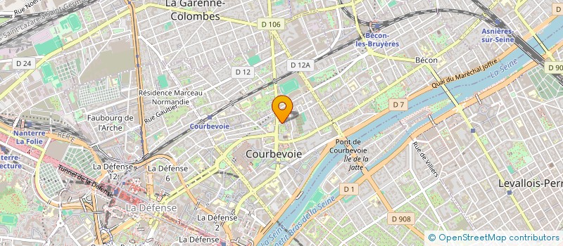 localisation de l'entreprise GRUPAMAX IMMOBILIER  COURBEVOIE