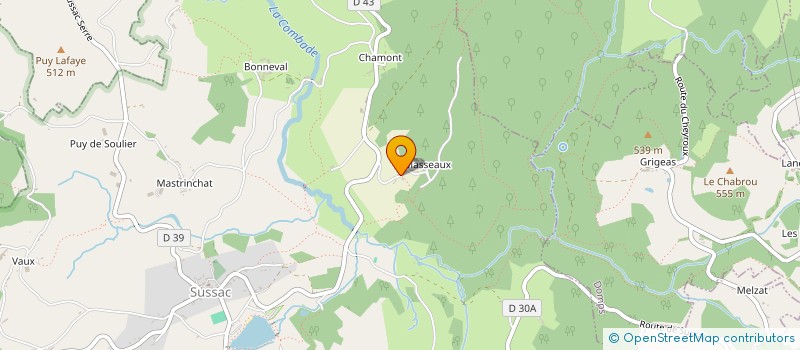 localisation de l'entreprise GRUPO DE CAPOEIRA EQUILIBRIO CHATEAUNEUF-LA-FORET  SUSSAC