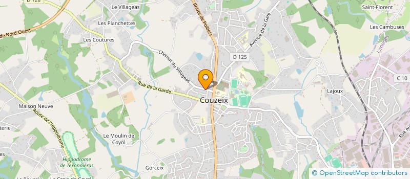 localisation de l'entreprise GRUPO DE CAPOEIRA EQUILIBRIO COUZEIX à COUZEIX