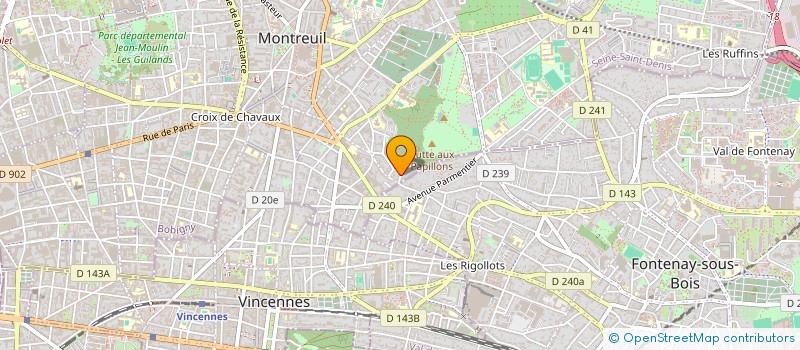 localisation de l'entreprise GRUPO DE ESTUDO CAPOEIRA ANGOLA MONTREUIL à MONTREUIL