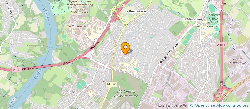 localisation de l'entreprise GRUPONT à CARQUEFOU