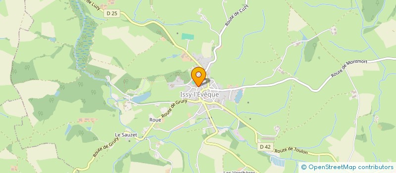 localisation de l'entreprise GRURY ISSY FOOT  ISSY-L'EVEQUE