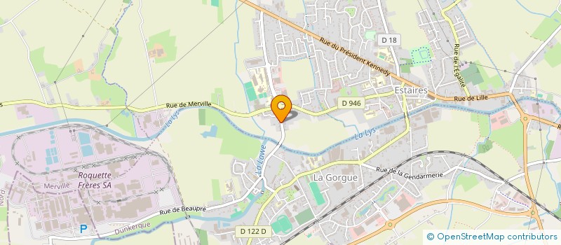 localisation de l'entreprise GRUSON PERE ET FILS à ESTAIRES