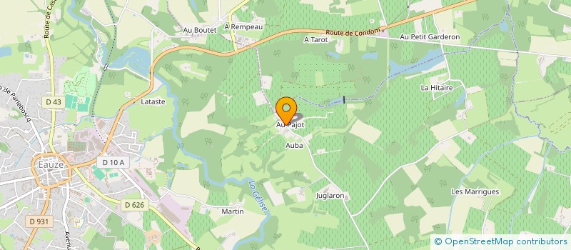 localisation de l'entreprise GRUUPEMENT FORESTIER DE PAJOT à EAUZE