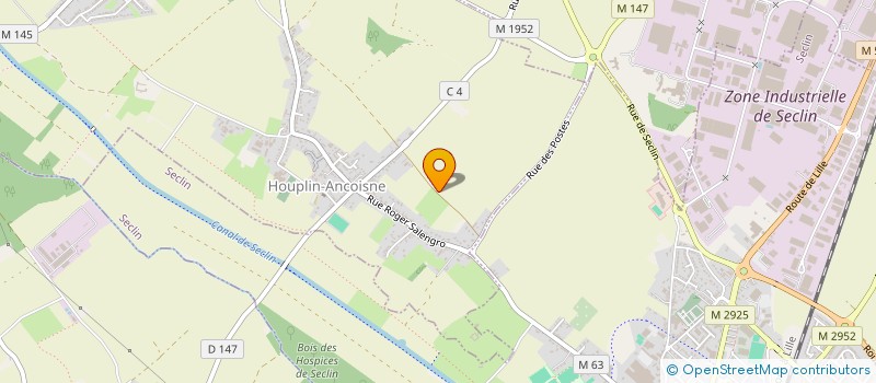 localisation de l'entreprise GRUYELLE  HOUPLIN-ANCOISNE