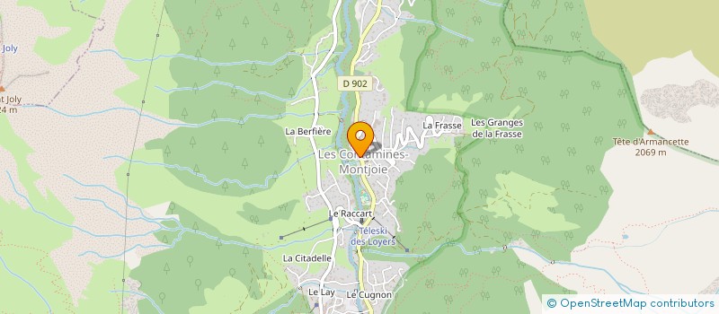 localisation de l'entreprise GRUZ  LES CONTAMINES-MONTJOIE