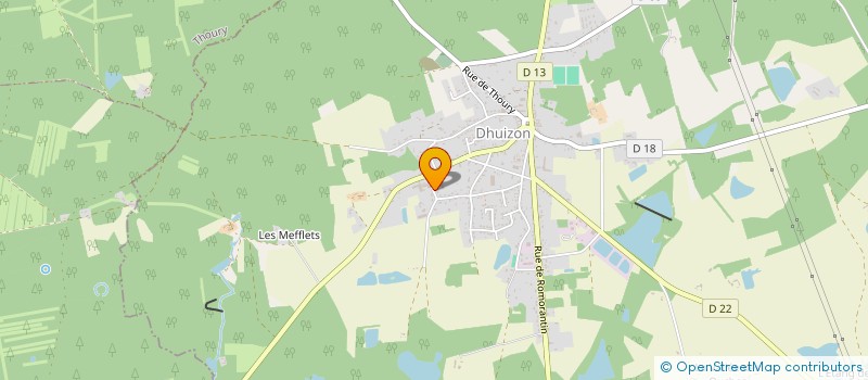 localisation de l'entreprise GRV  DHUIZON