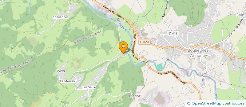 localisation de l'entreprise GRV  BOULIEU-LES-ANNONAY