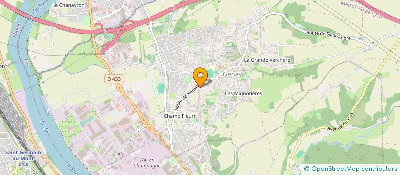 localisation de l'entreprise GRWT  GENAY