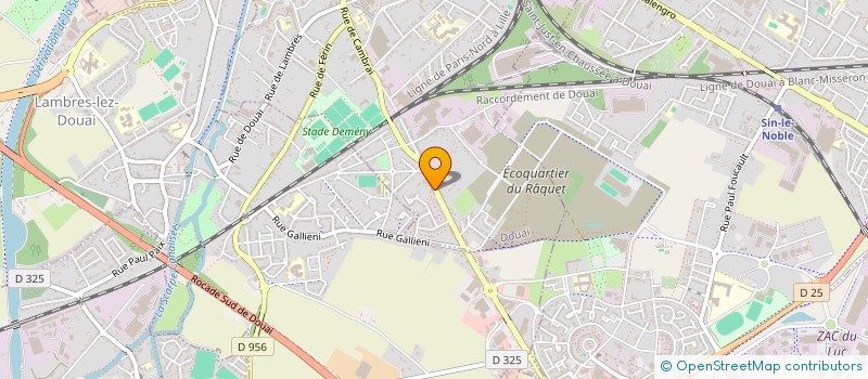localisation de l'entreprise GRY ABV à DOUAI