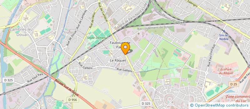 localisation de l'entreprise GRY SLN à DOUAI
