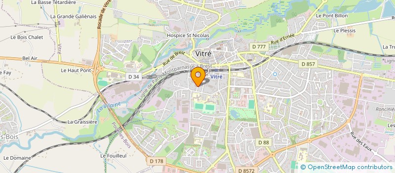 localisation de l'entreprise GRYMDA  VITRE