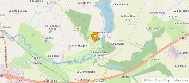 localisation de l'entreprise GRYMDA ECOLE DE DANSE MODERN'JAZZ  VITRE