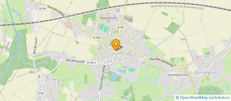 localisation de l'entreprise GRYMONPREZ DELCROIX  CYSOING