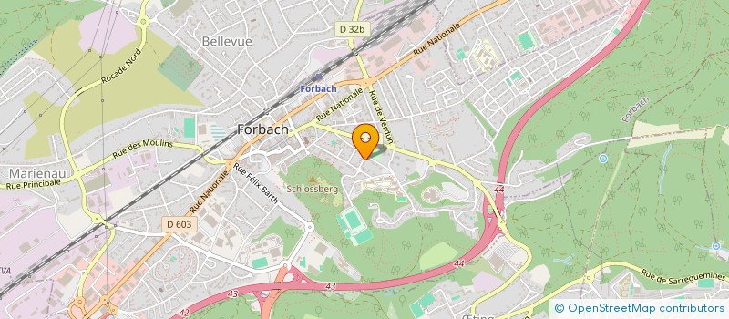 localisation de l'entreprise GRYPHENS  FORBACH